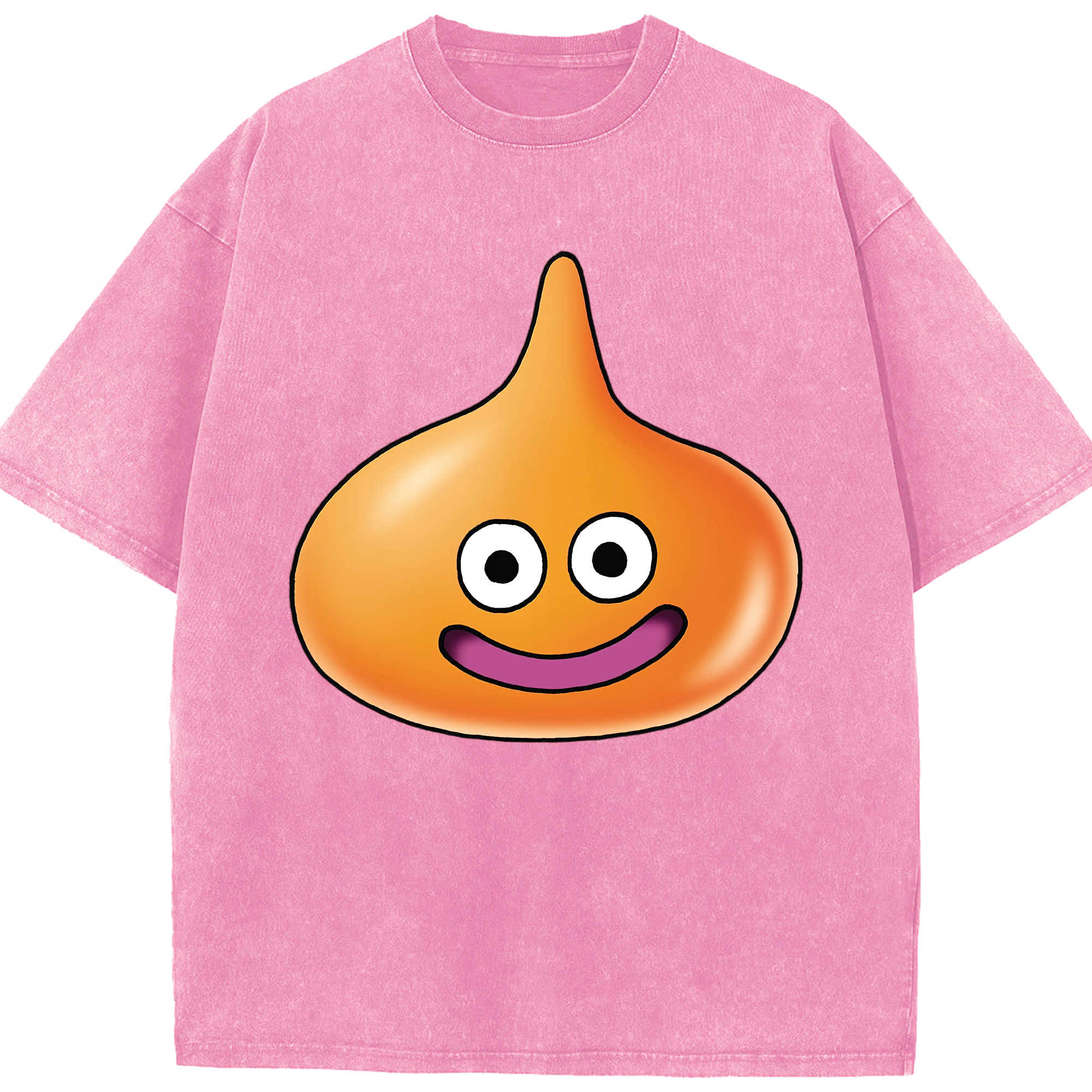 （画像用） ドラゴンクエスト Doragon Kuesuto Dragon Quest 綿100% ヴィンテージ風 半袖Tシャツ（フロントプリント）
